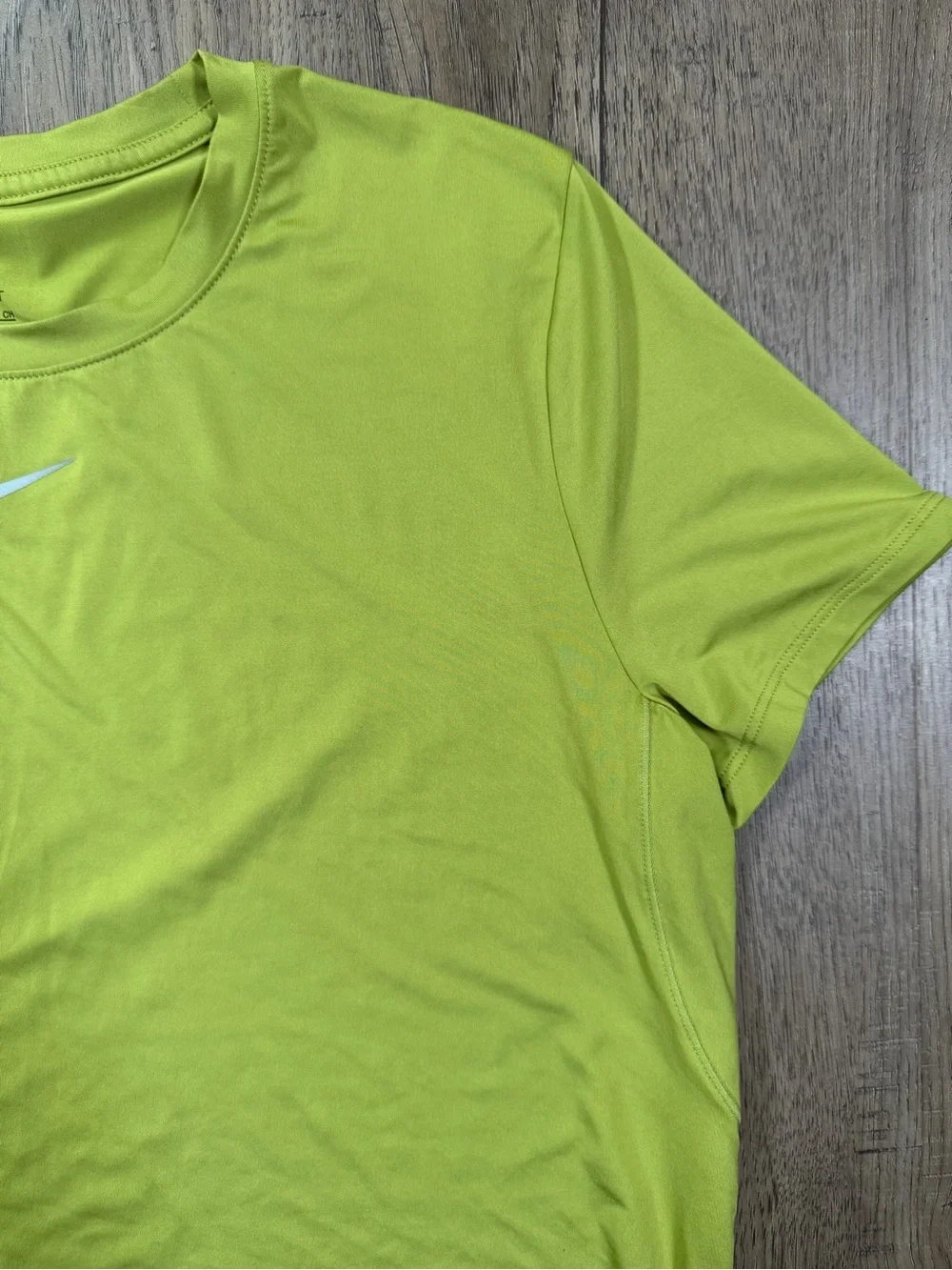 Nike One Dri-Fit Running T-Shirt Lime Green Size Small